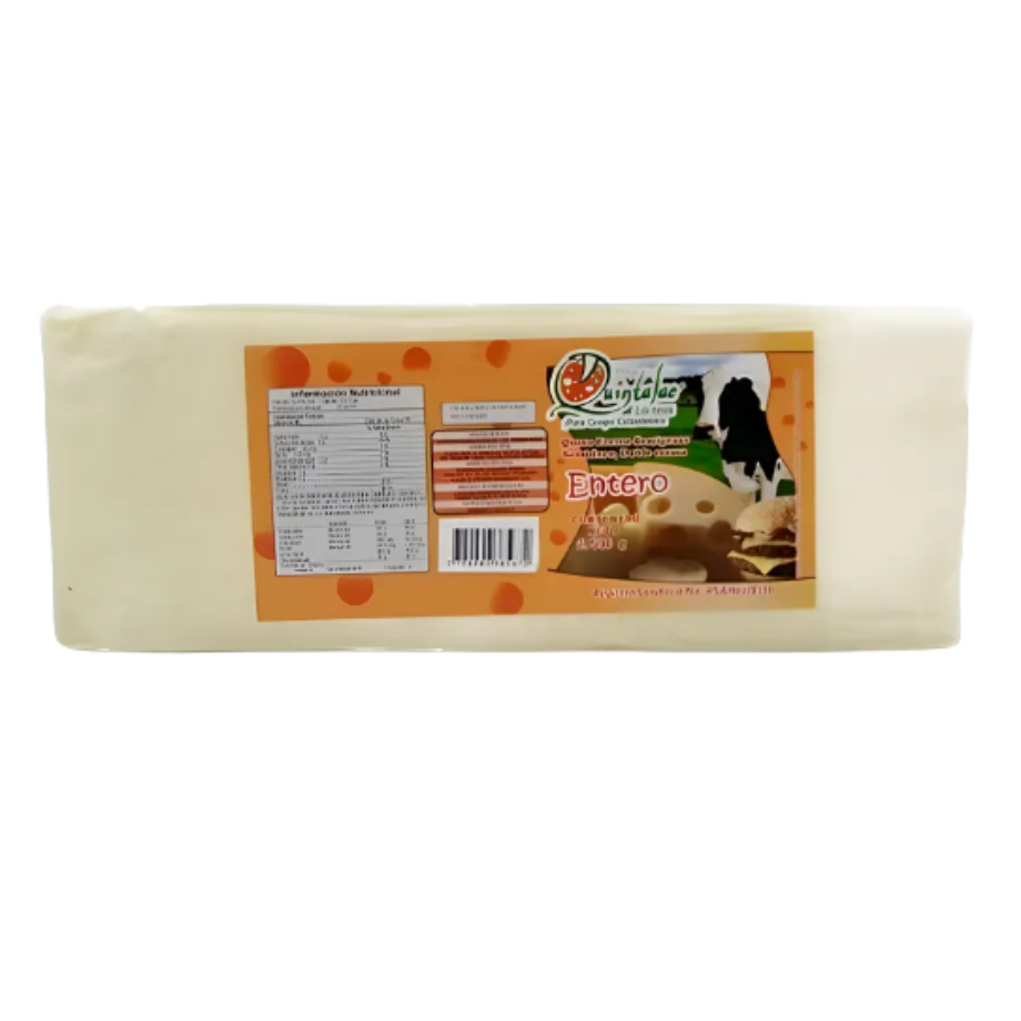 Queso tipo mozzarella entero 2.5 kilos