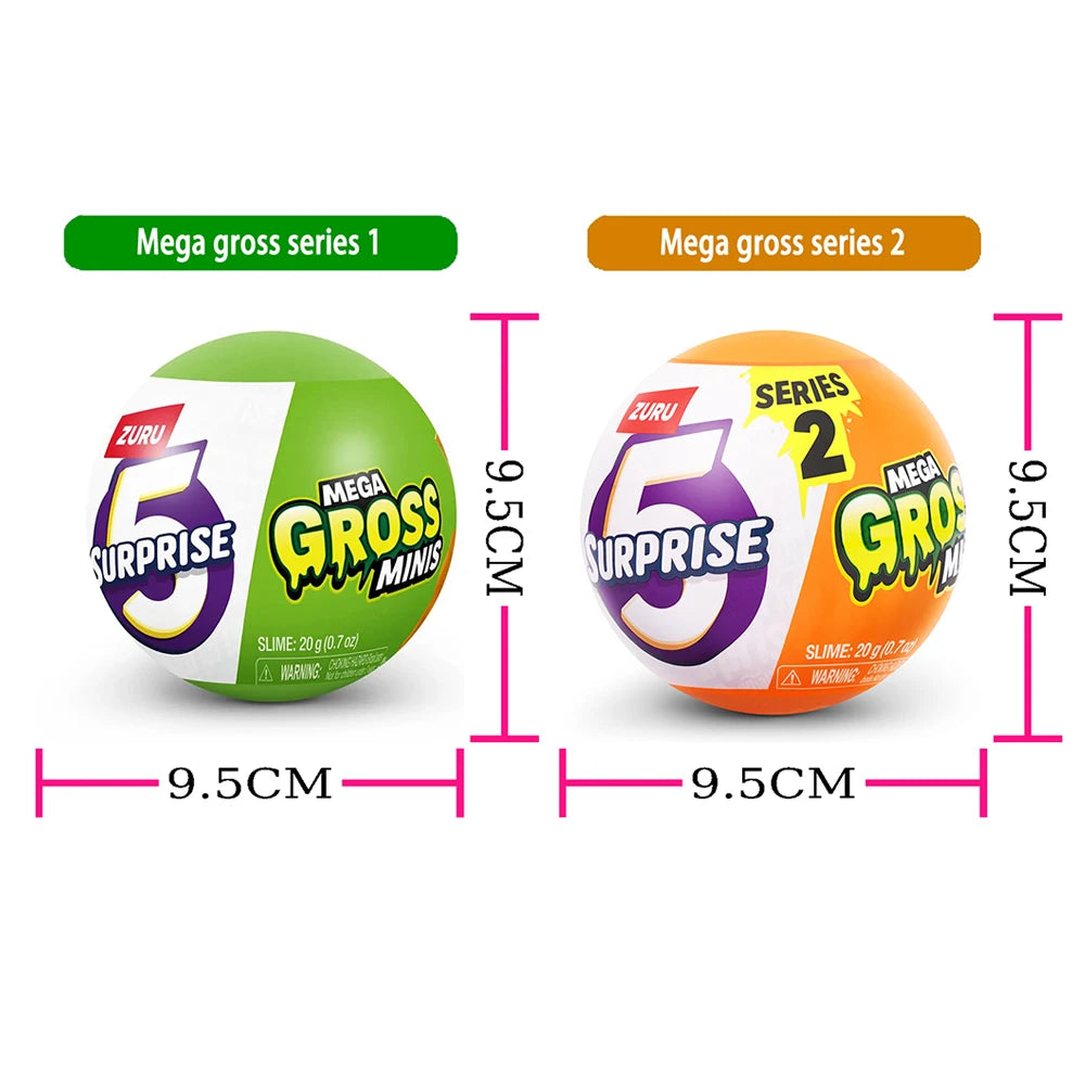 ZURU Mega Gross Mini Brands – Caja Sorpresa Halloween Blind Box con Minis Coleccionables y Slime