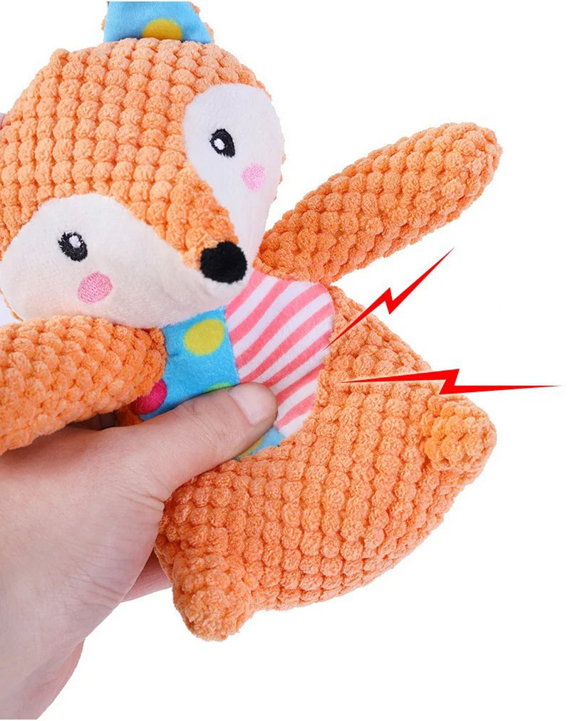 Juguete de Peluche para Perros con Sonido – Mordedor Suave para Mascotas Pequeñas
