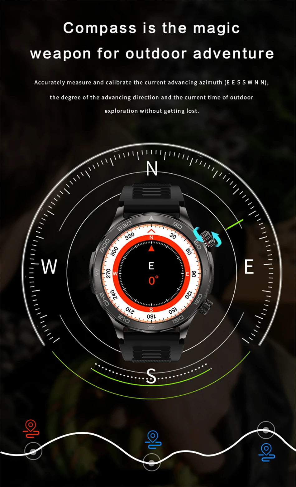 Smartwatch BOXUXING AMOLED – Reloj Inteligente con Llamadas Bluetooth, GPS y Monitor de Salud