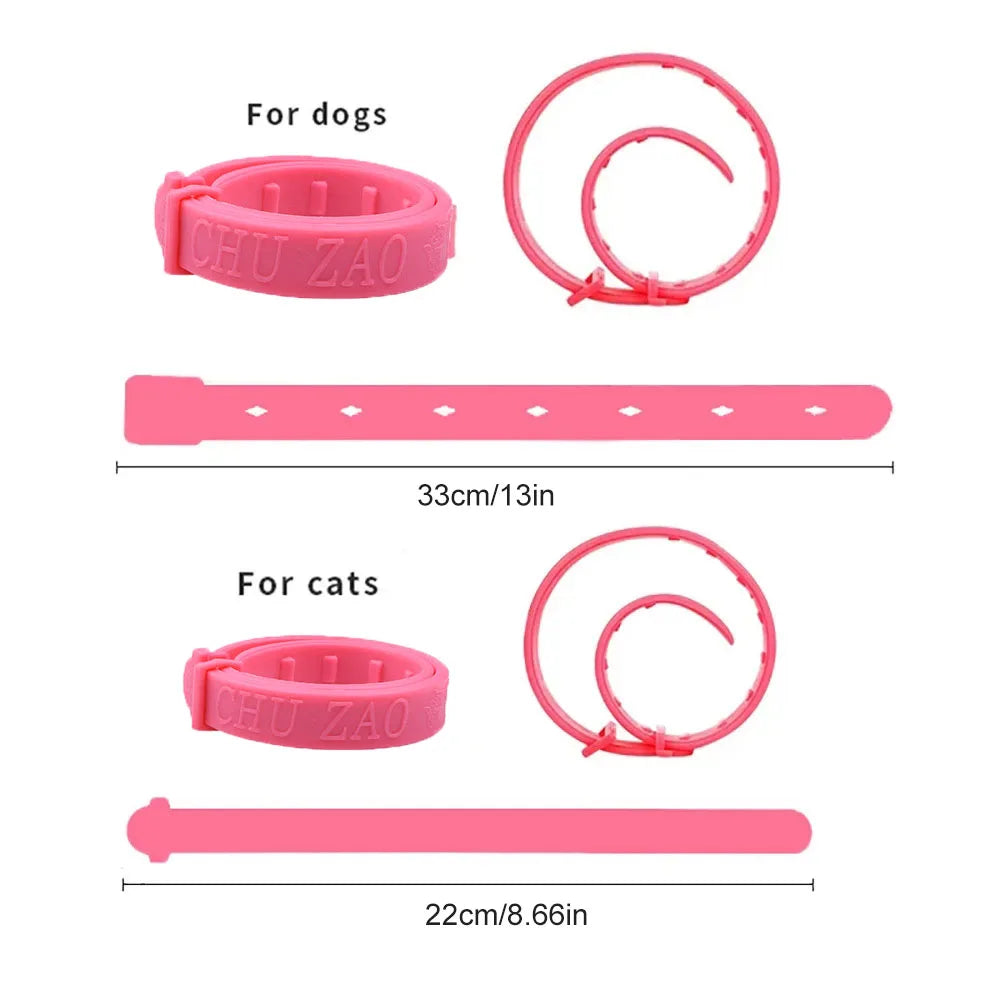 Collar Antipulgas y Garrapatas para Perros y Gatos | Protección Prolongada y Ajustable