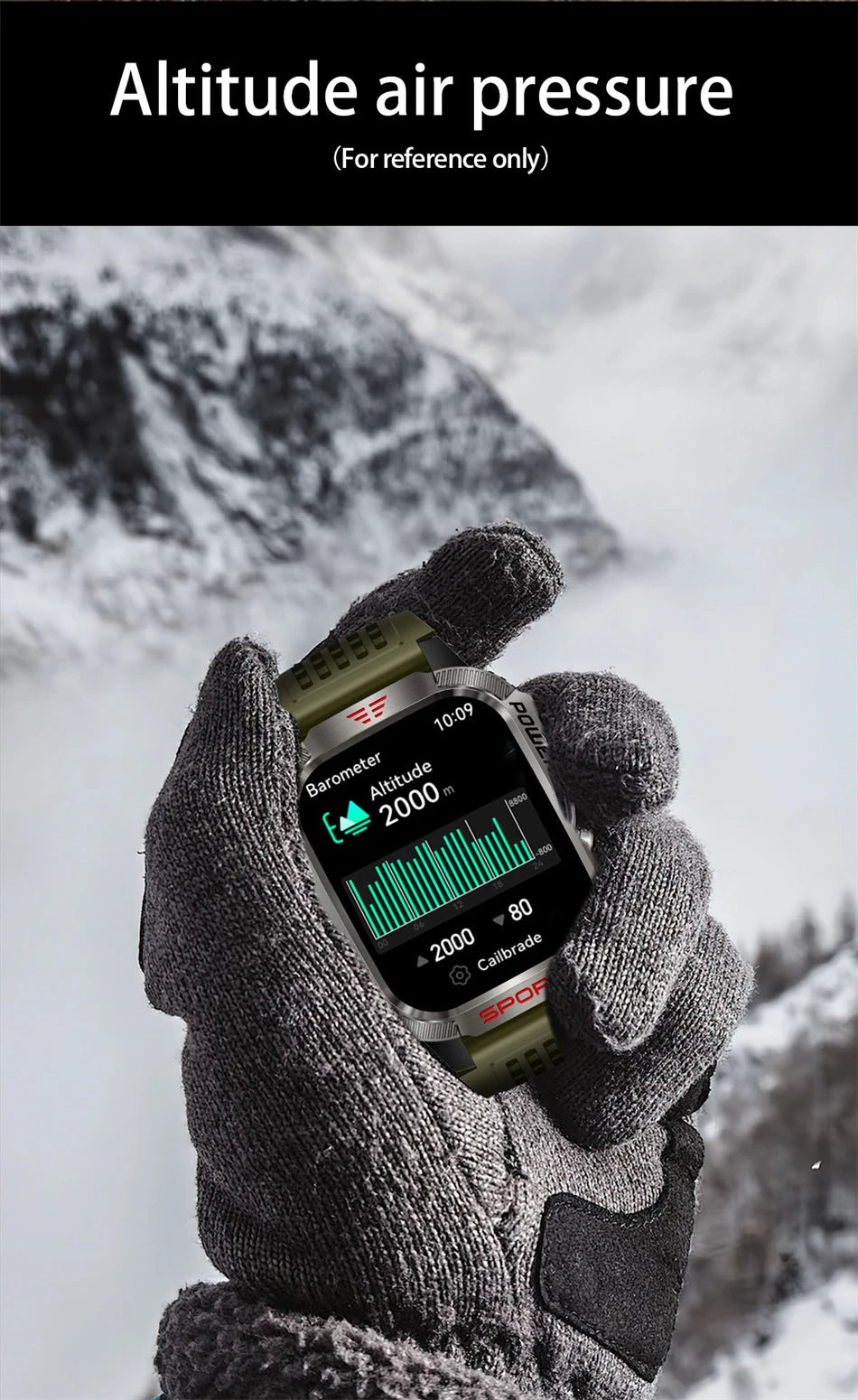 Smartwatch Deportivo Militar con Linterna y Llamadas Bluetooth – Batería 600mAh y Diseño Resistente