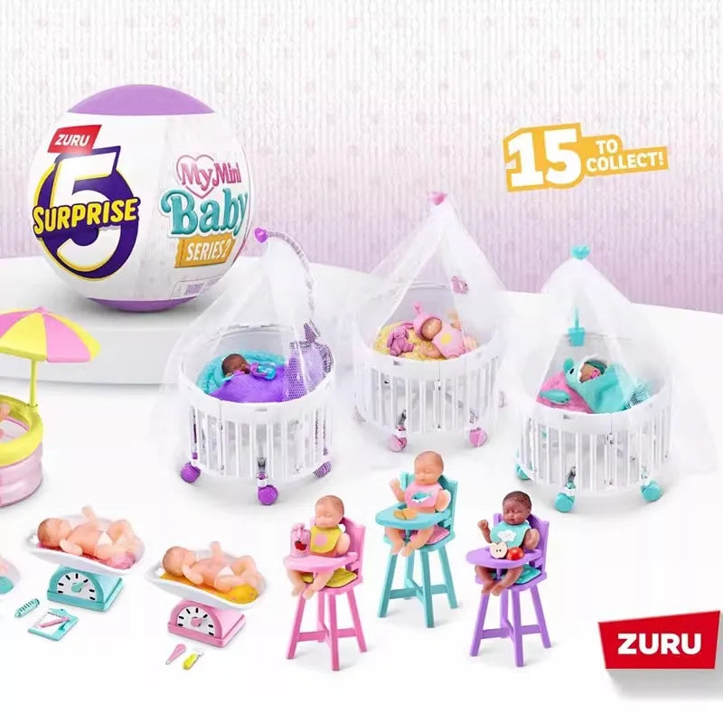 New In Stock ZURU My Mini Baby Version 2 Miniverse Anime Action Fiugres Blind Box My Baby Ball Second Generation Toy Gifts Toys