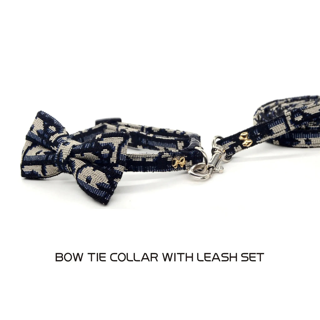Collar Elegante para Mascotas con Moño – Ajustable y Desmontable para Perros y Gatos