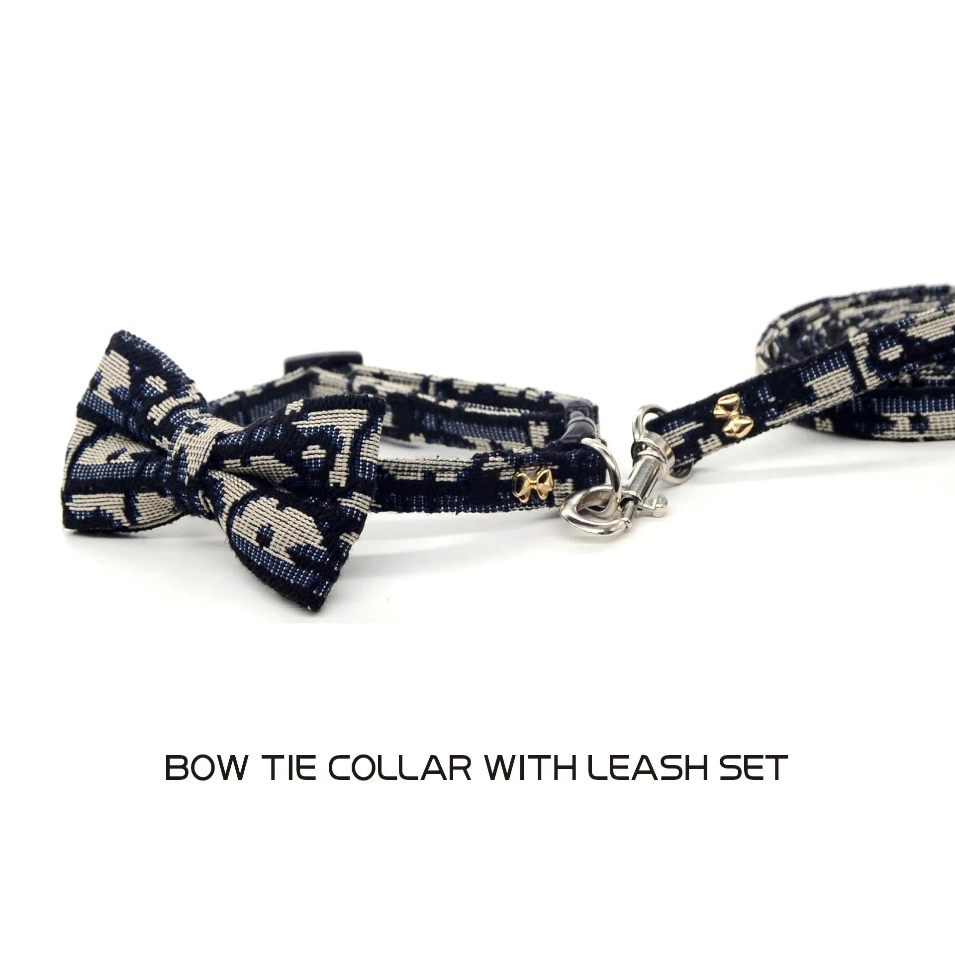 Collar Elegante para Mascotas con Moño – Ajustable y Desmontable para Perros y Gatos