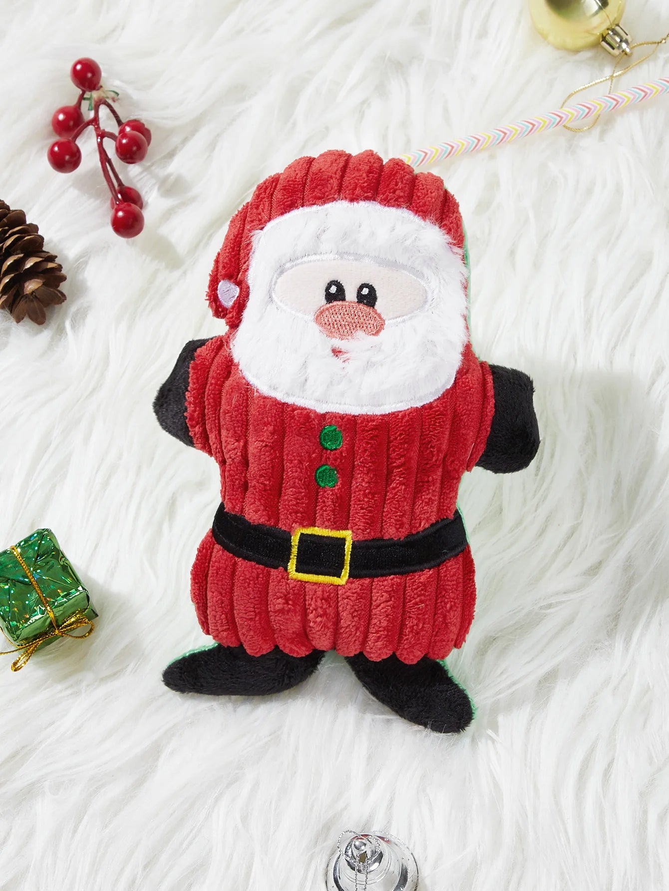 Juguete Navideño de Peluche con Sonido para Perros Pequeños | Suave, Resistente y Masticable