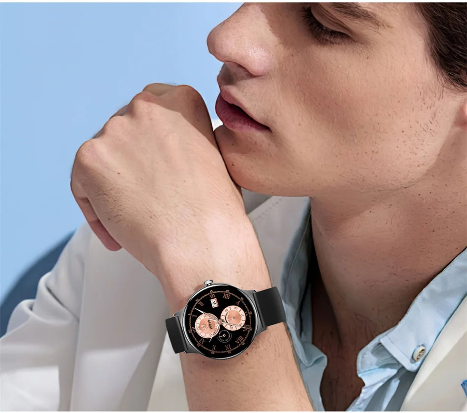 Smartwatch AMOLED Ultra Delgado con Llamadas Bluetooth – Monitor de Salud y Deporte (Android/iOS)