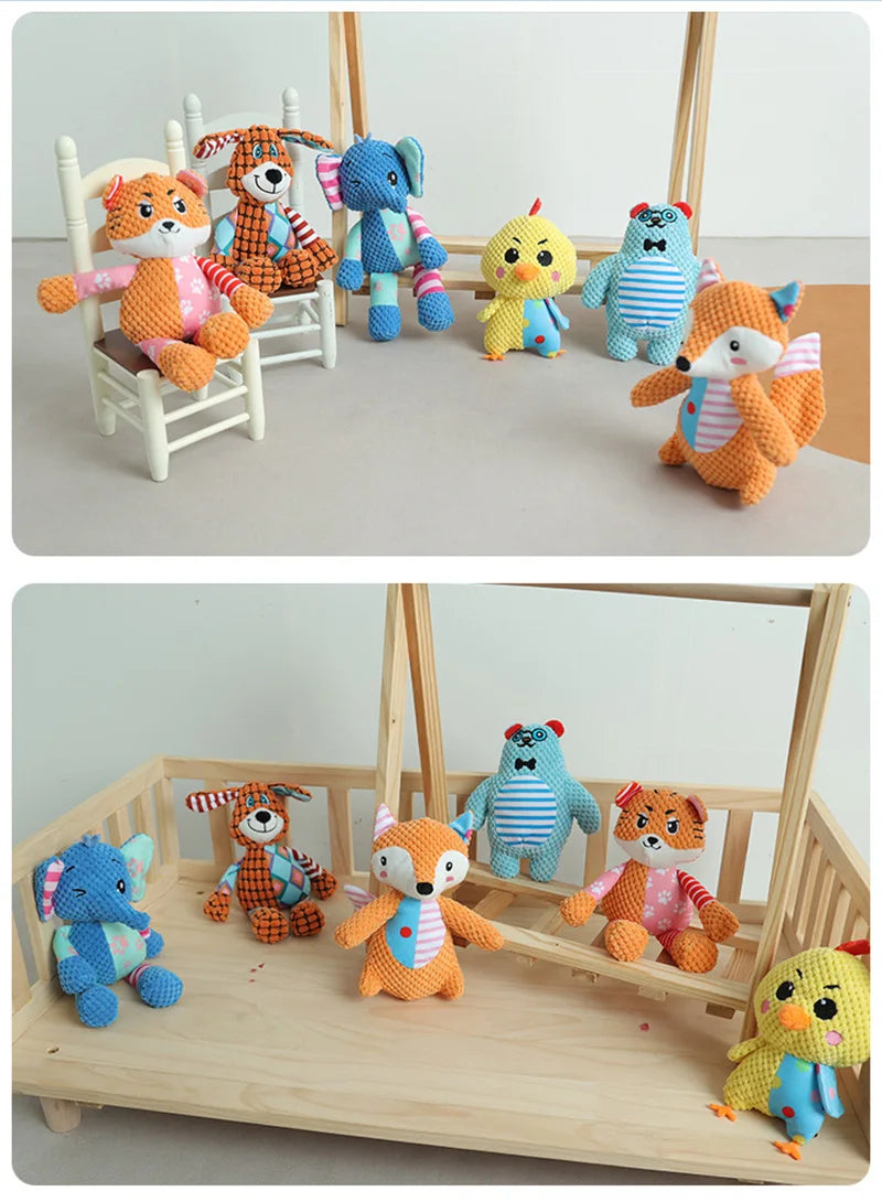 Juguete de Peluche para Perros con Sonido – Mordedor Suave para Mascotas Pequeñas