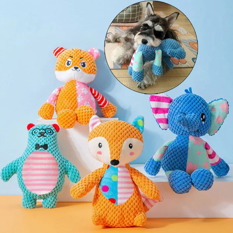 Juguete de Peluche para Perros con Sonido – Mordedor Suave para Mascotas Pequeñas