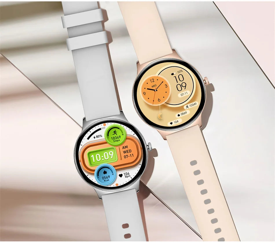 Smartwatch AMOLED Ultra Delgado con Llamadas Bluetooth – Monitor de Salud y Deporte (Android/iOS)