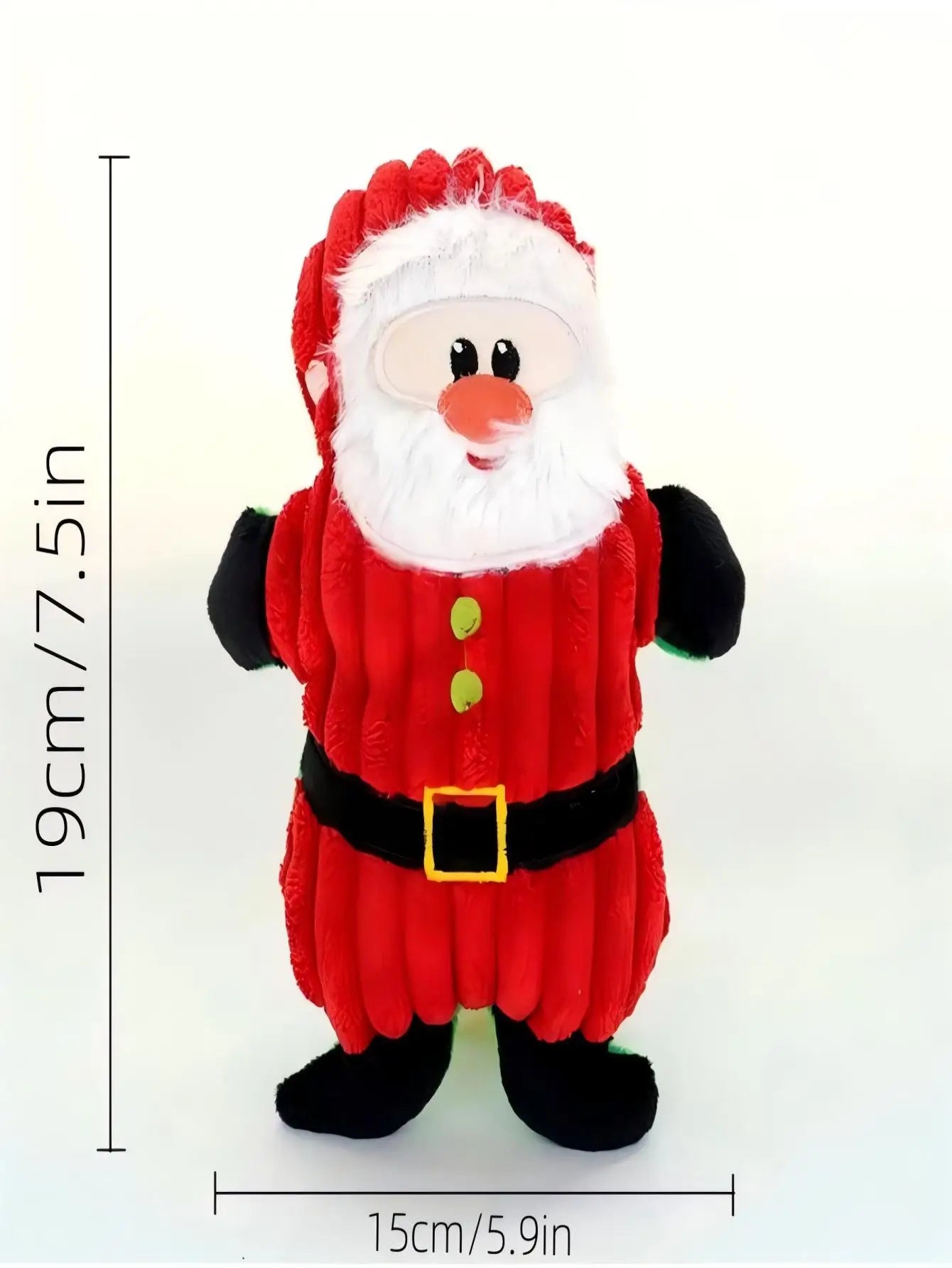 Juguete Navideño de Peluche con Sonido para Perros Pequeños | Suave, Resistente y Masticable