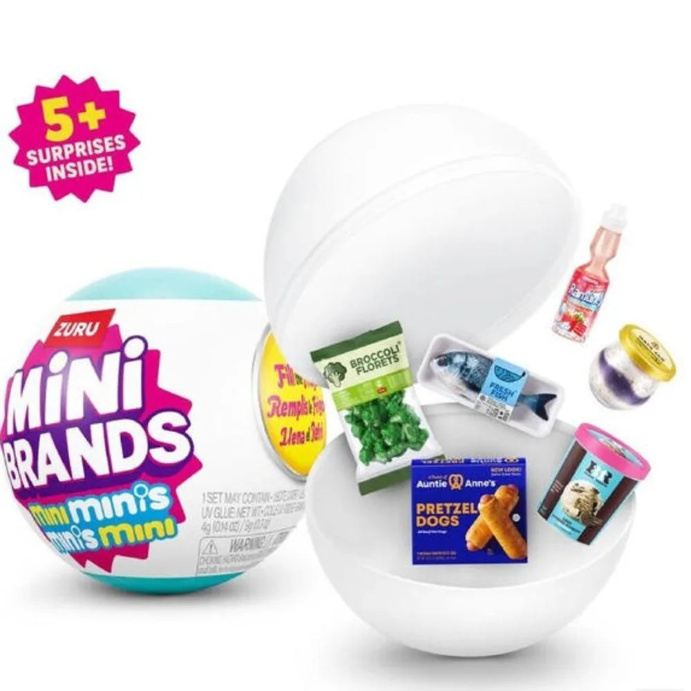 Mini Refrigerador Sorpresa ZURU Mini Brands – Juguete Miniatura Coleccionable (Blind Box)