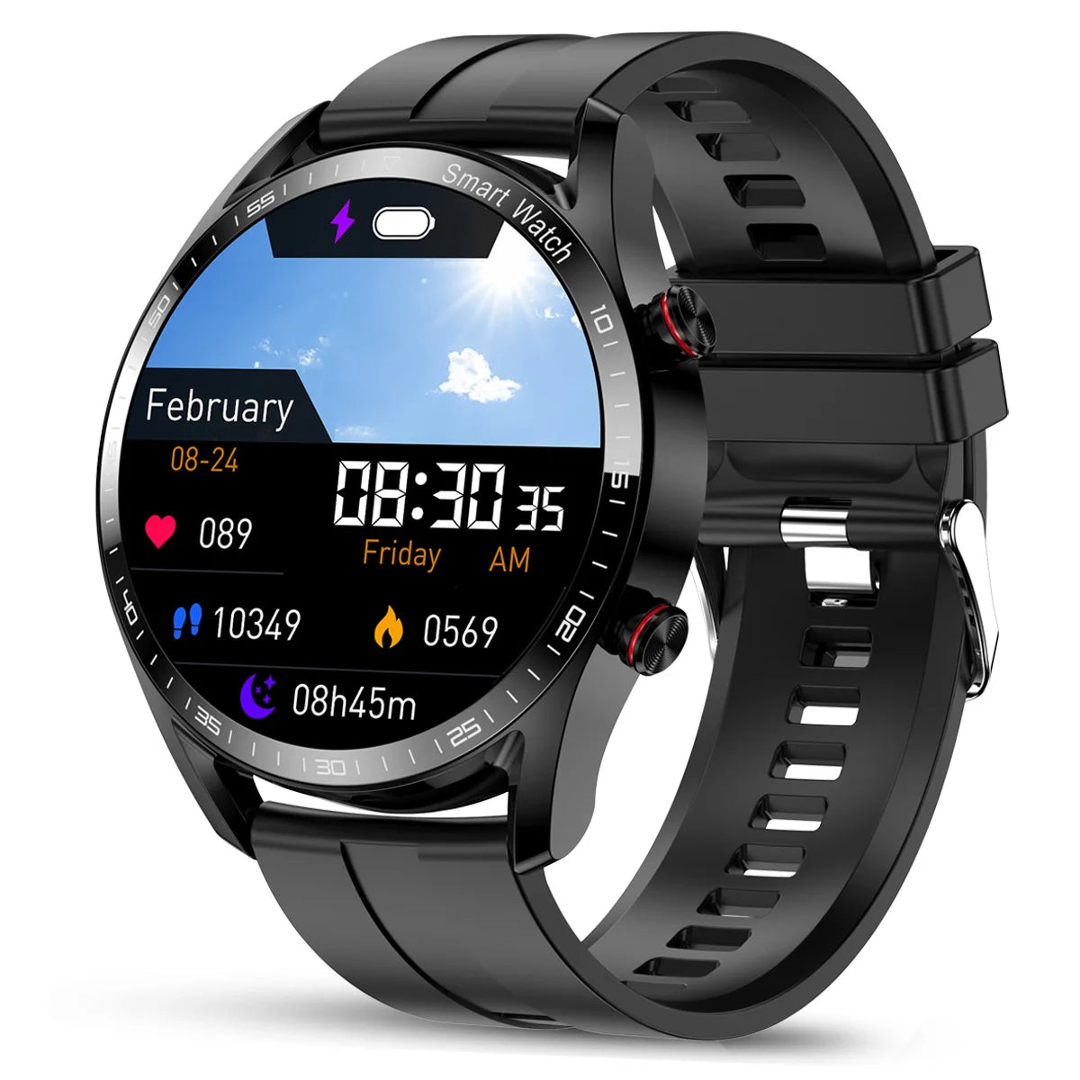 Smartwatch Elegante con Llamadas Bluetooth – Monitor de Salud y Modos Deportivos