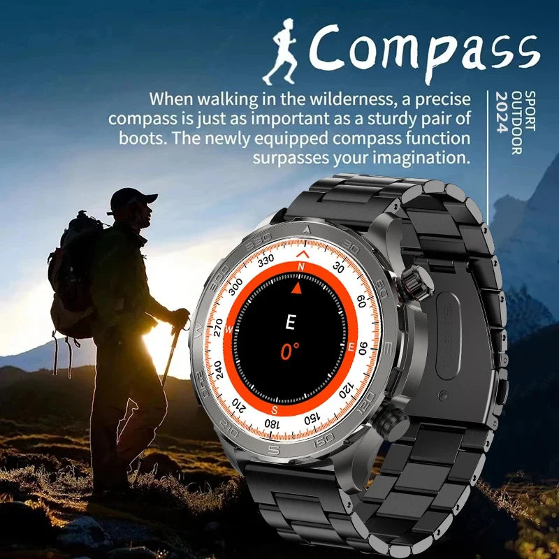Smartwatch BOXUXING AMOLED – Reloj Inteligente con Llamadas Bluetooth, GPS y Monitor de Salud