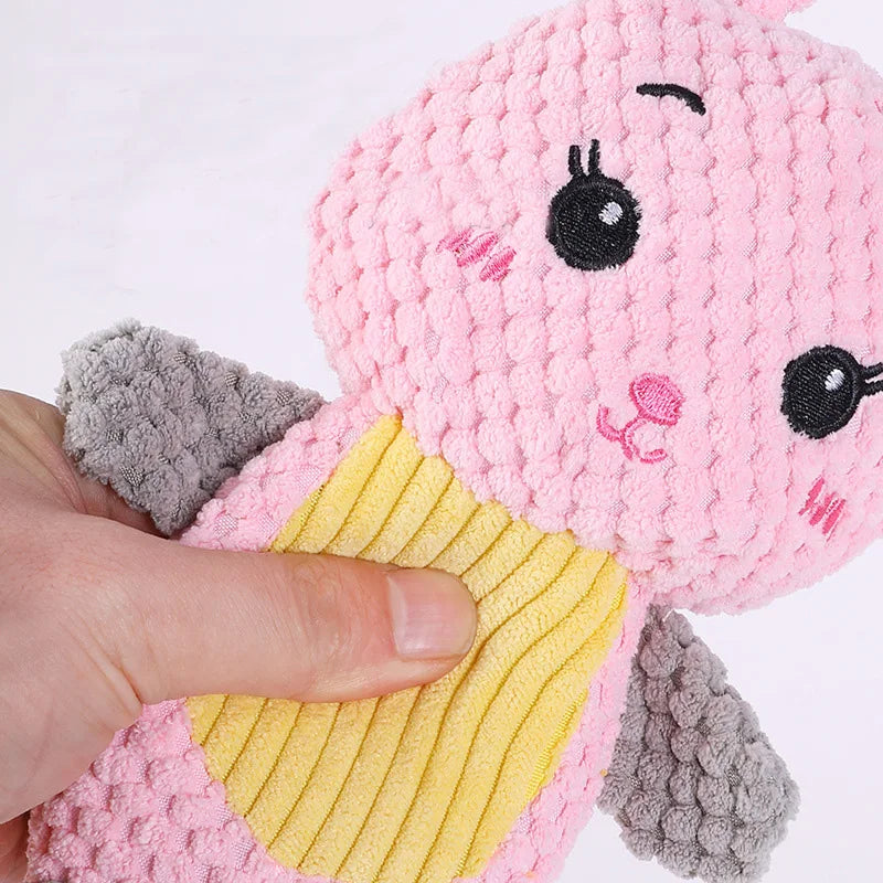 Juguete de Peluche con Sonido para Perros Pequeños | Suave, Resistente y Limpieza Dental