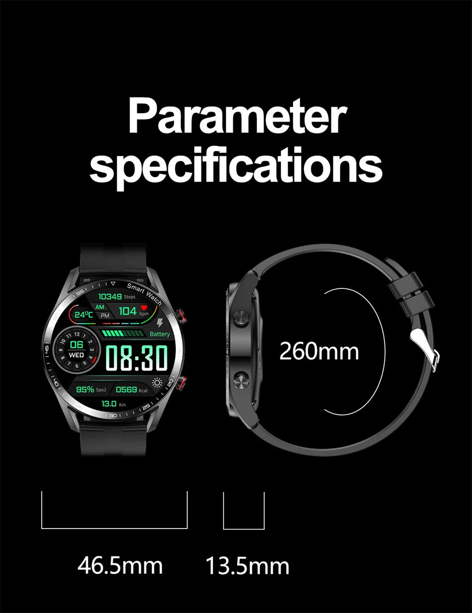 Smartwatch Elegante con Llamadas Bluetooth – Monitor de Salud y Modos Deportivos