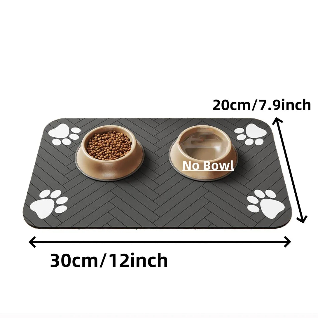 Tapete Absorbente para Mascotas – Antideslizante y Secado Rápido para Comida y Agua