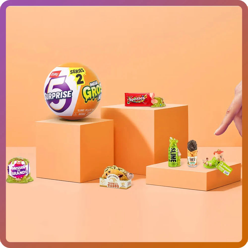 ZURU Mega Gross Mini Brands – Caja Sorpresa Halloween Blind Box con Minis Coleccionables y Slime