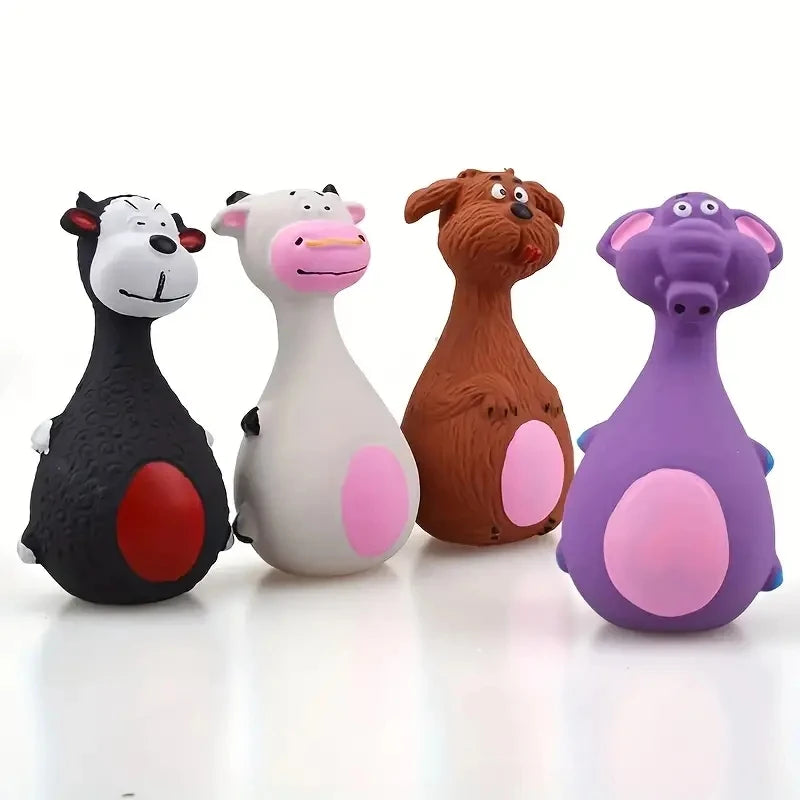 Juguete de Goma con Sonido para Perros – Mordedor Interactivo para Mascotas (Pequeños y Medianos)