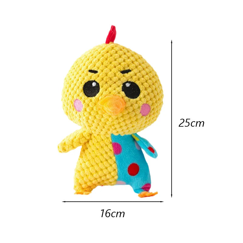 Juguete de Peluche con Sonido para Perros Pequeños | Suave, Resistente y Limpieza Dental