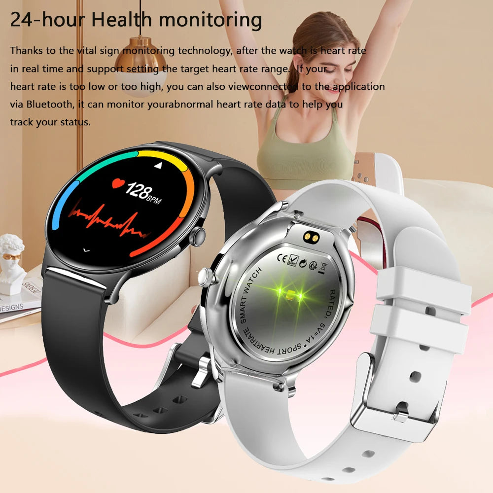 Smartwatch AMOLED Ultra Delgado con Llamadas Bluetooth – Monitor de Salud y Deporte (Android/iOS)
