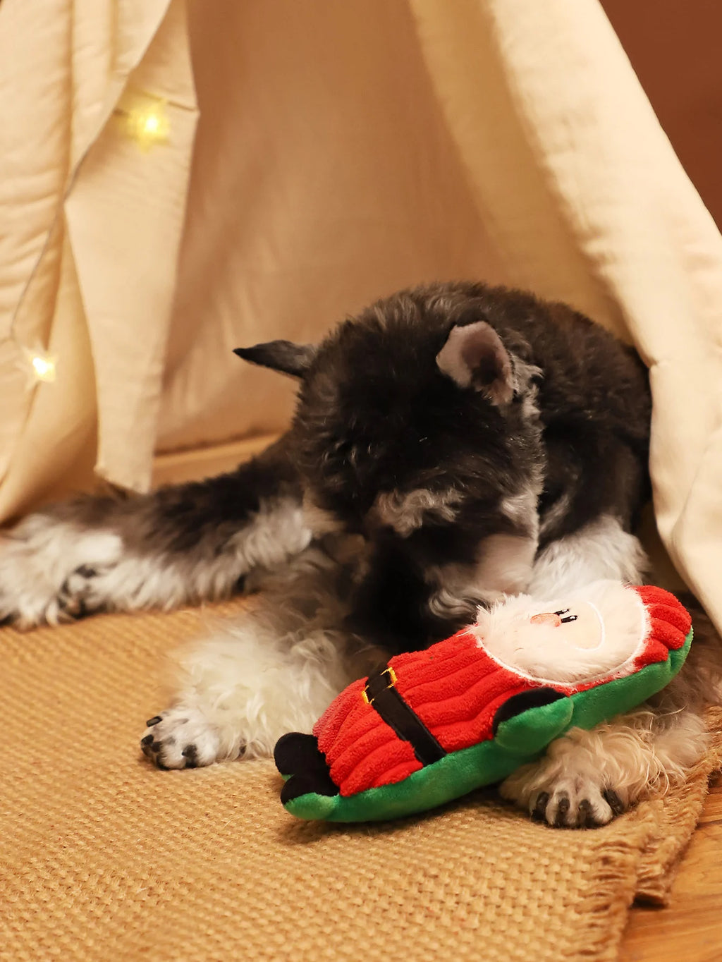 Juguete Navideño de Peluche con Sonido para Perros Pequeños | Suave, Resistente y Masticable