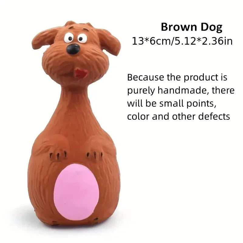 Juguete de Goma con Sonido para Perros – Mordedor Interactivo para Mascotas (Pequeños y Medianos)