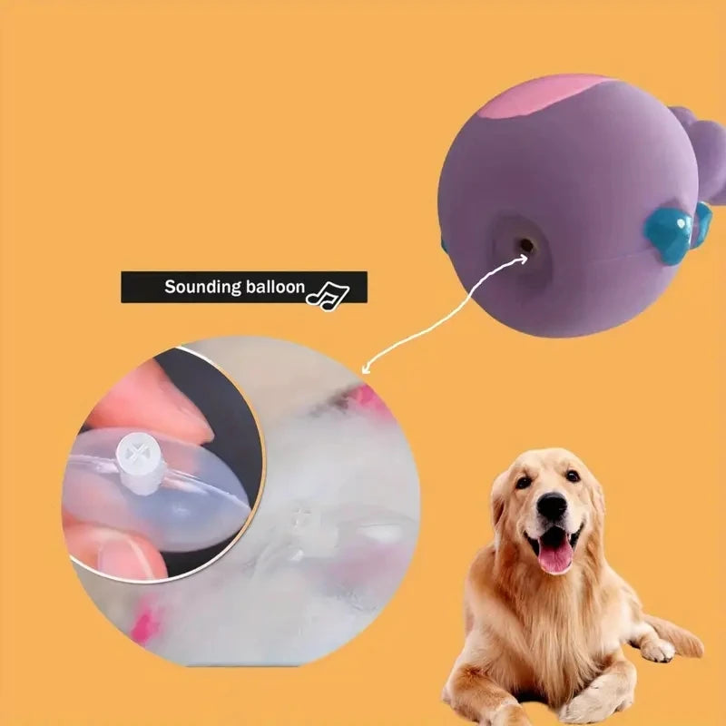 Juguete de Goma con Sonido para Perros – Mordedor Interactivo para Mascotas (Pequeños y Medianos)
