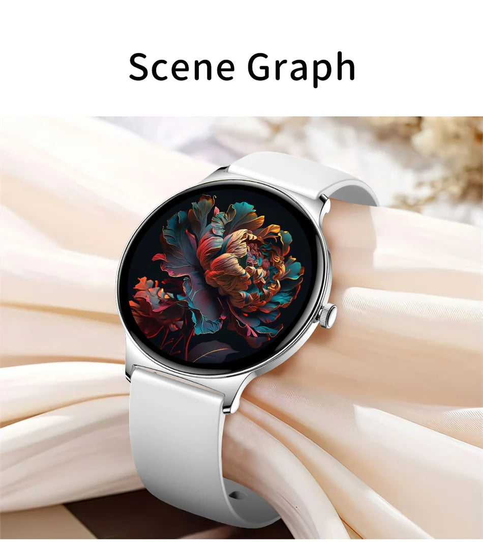 Smartwatch AMOLED Ultra Delgado con Llamadas Bluetooth – Monitor de Salud y Deporte (Android/iOS)
