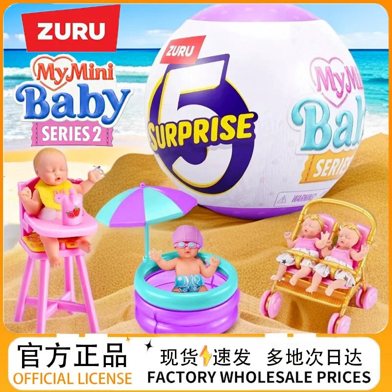 New In Stock ZURU My Mini Baby Version 2 Miniverse Anime Action Fiugres Blind Box My Baby Ball Second Generation Toy Gifts Toys