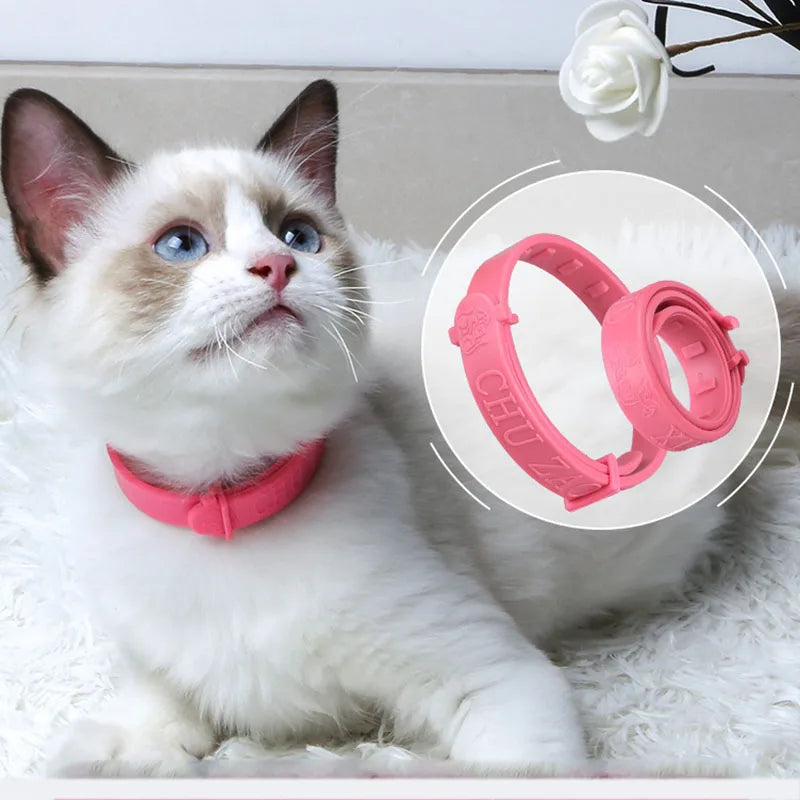 Collar Antipulgas y Garrapatas para Perros y Gatos | Protección Prolongada y Ajustable