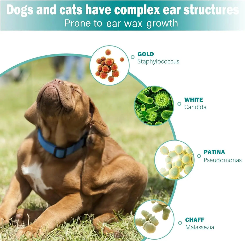 Toallitas Limpiadoras de Oídos para Mascotas | Limpieza Suave y Antiodor para Perros y Gatos