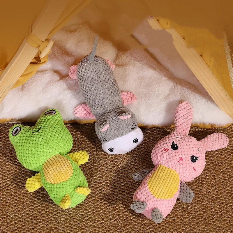 Juguete de Peluche para Perros con Sonido – Mordedor Suave para Mascotas Pequeñas